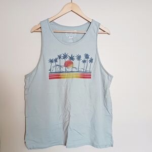 American Eagle Outfitters Tank Top with Sunset Graphic